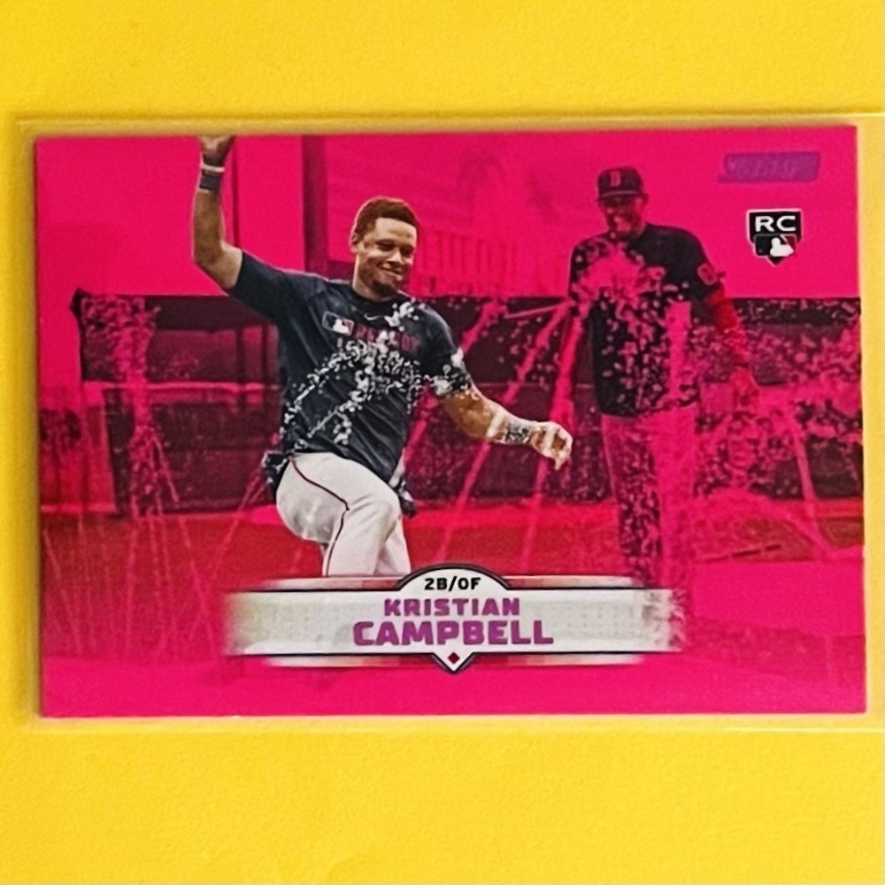 2025 Topps Stadium Club Kristian Campbell Pink Rookie Card 34 MLB Boston Red Sox